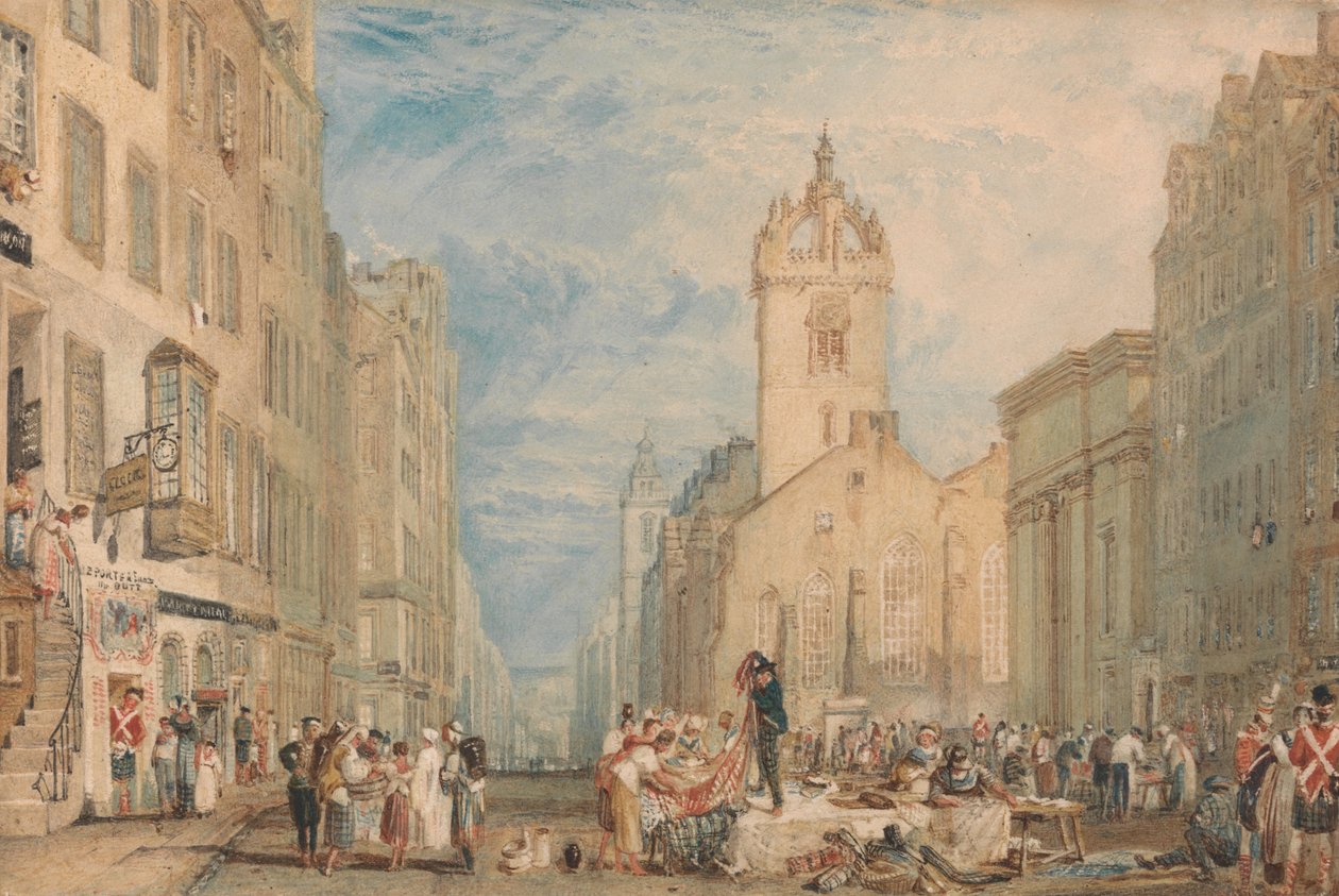 High Street, Edinburg by Joseph Mallord William Turner