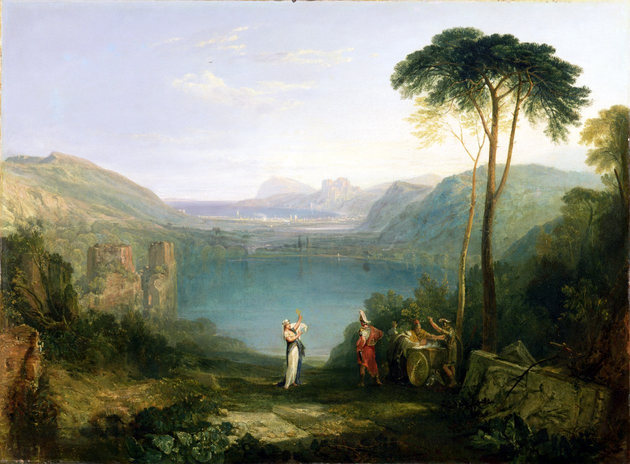 Avernus Gölü: Aeneas ve Cumaean Sibyl, c.1814-5 by Joseph Mallord William Turner