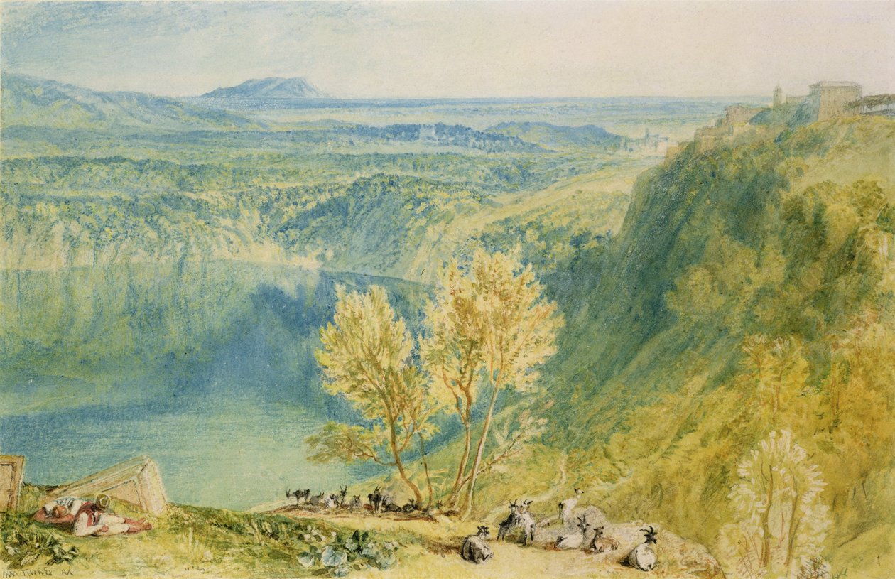 Nemi Gölü by Joseph Mallord William Turner