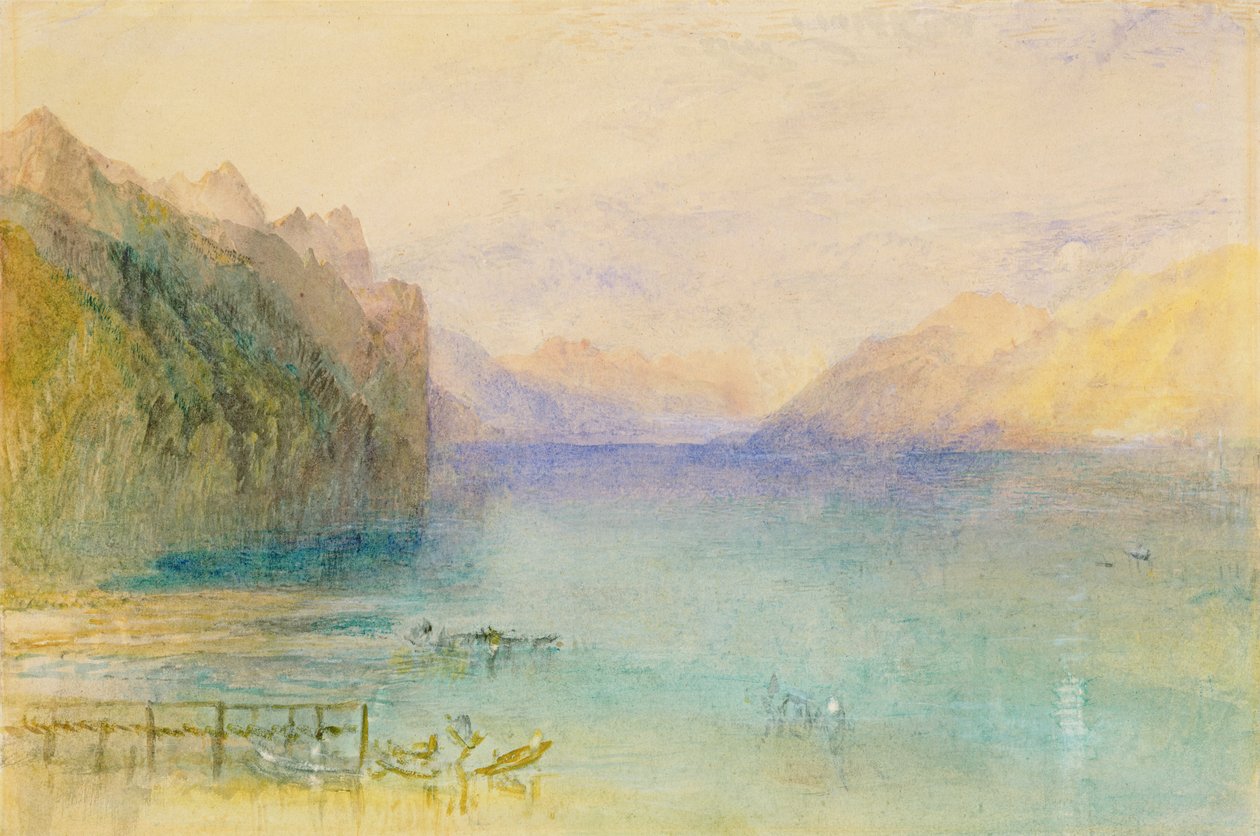Thun Gölü by Joseph Mallord William Turner