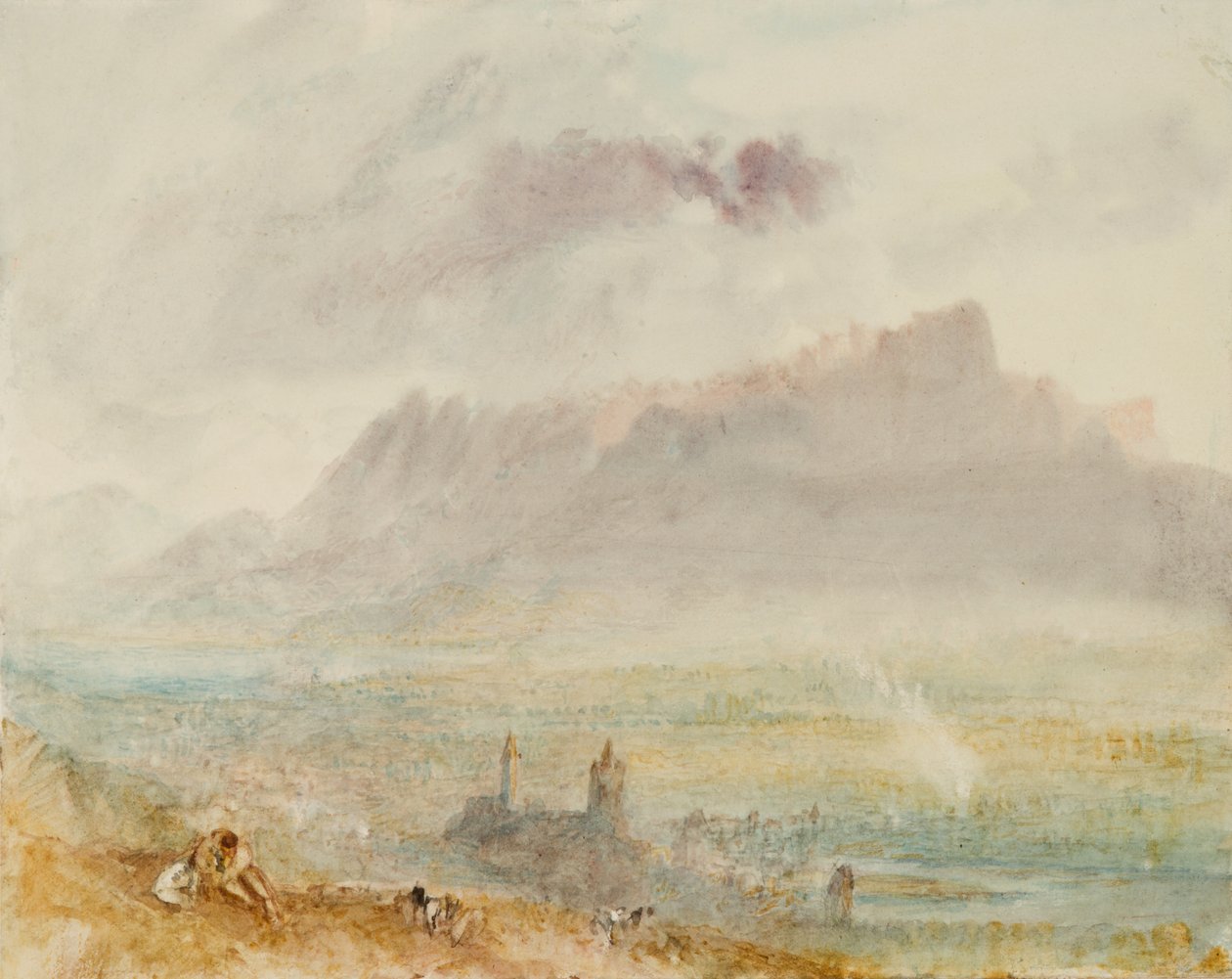 Thun Gölü, 1838 dolayları by Joseph Mallord William Turner