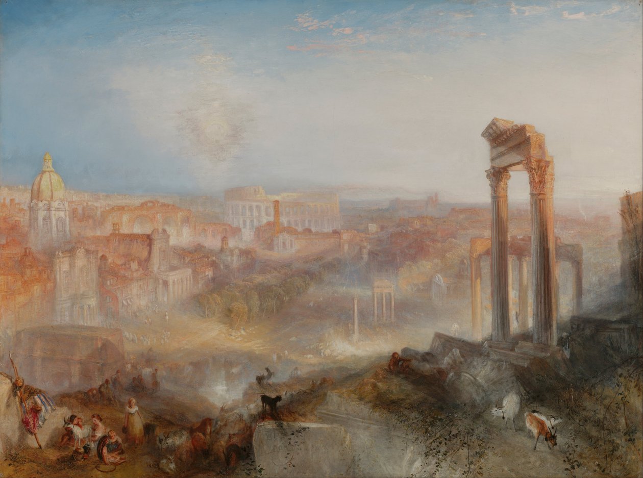 Modern Roma-Campo Vaccino by Joseph Mallord William Turner