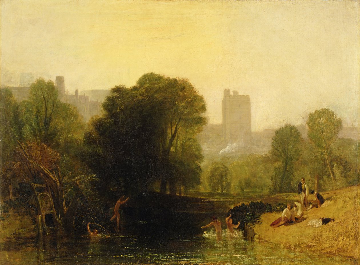 Thames Kilidi yakınında, Windsor, c.1809 by Joseph Mallord William Turner