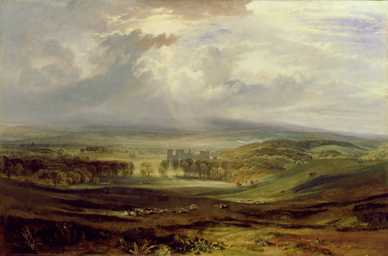 Raby Kalesi, Darlington Kontunun Koltuğu, 1817 by Joseph Mallord William Turner