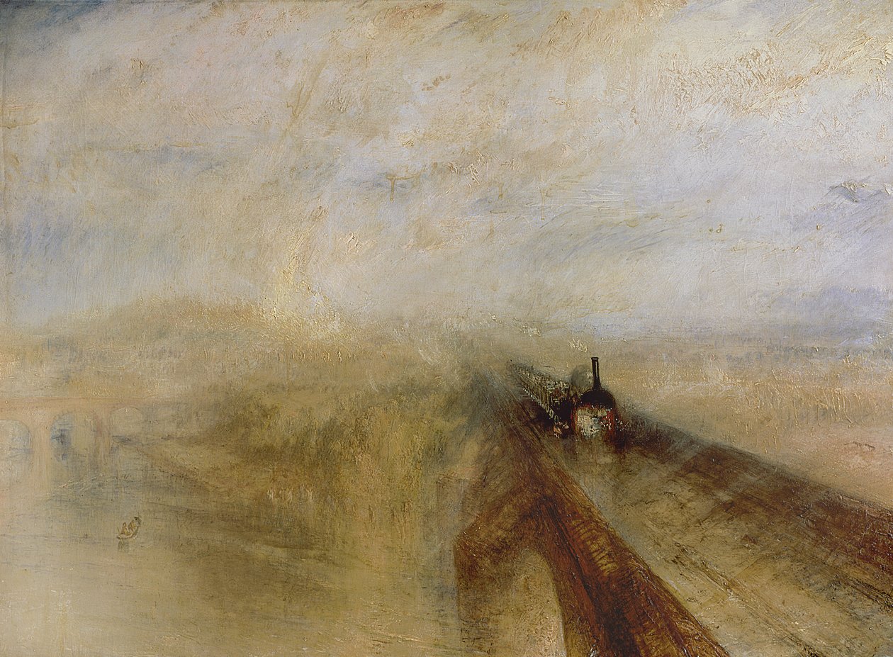 Yağmur Buharı ve Hız, Great Western Demiryolu by Joseph Mallord William Turner