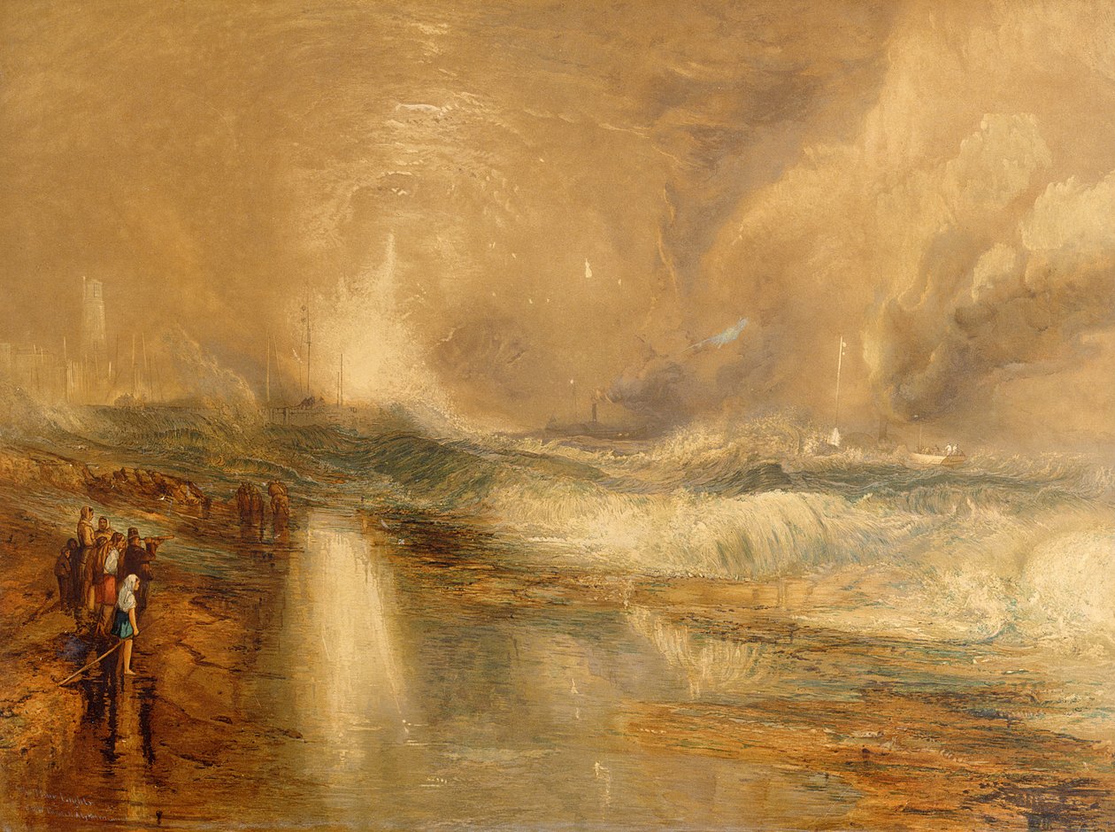 Roketler ve Mavi Işıklar, 1855 (chromolitho) by Joseph Mallord William Turner
