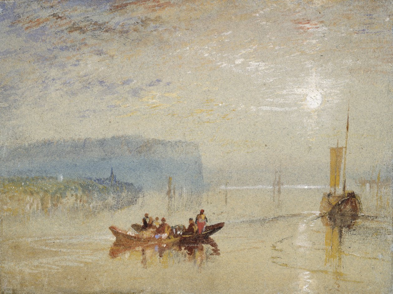 Coteaux de Mauves yakınlarındaki Loire'daki sahne, 1830 dolayları by Joseph Mallord William Turner
