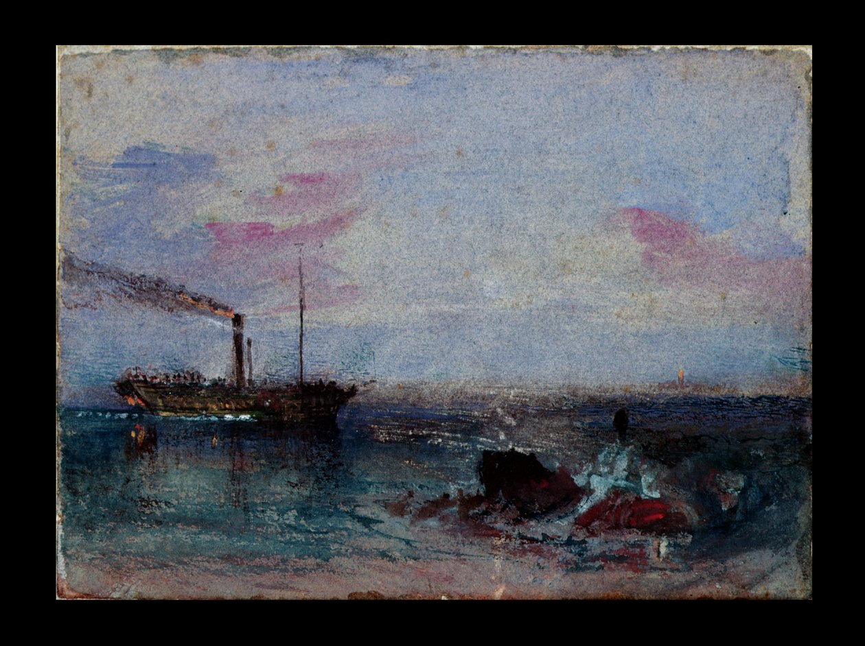 Tekne ile deniz manzarası by Joseph Mallord William Turner