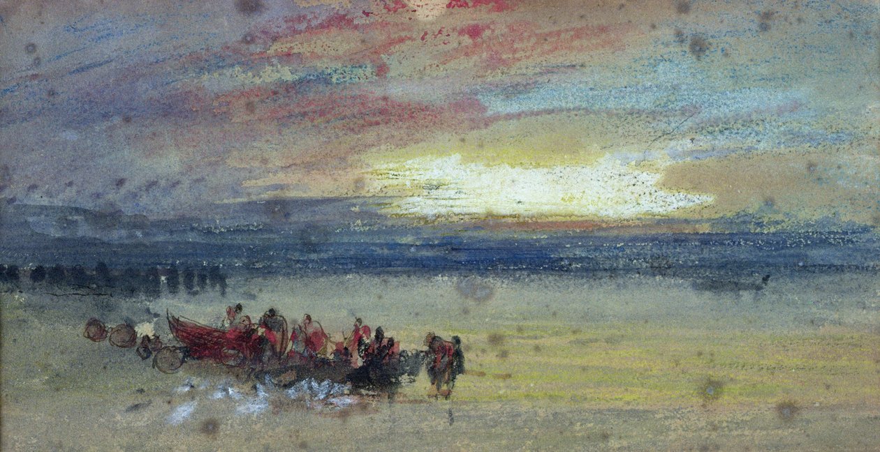 Sahil Manzarası, Gün Batımı by Joseph Mallord William Turner