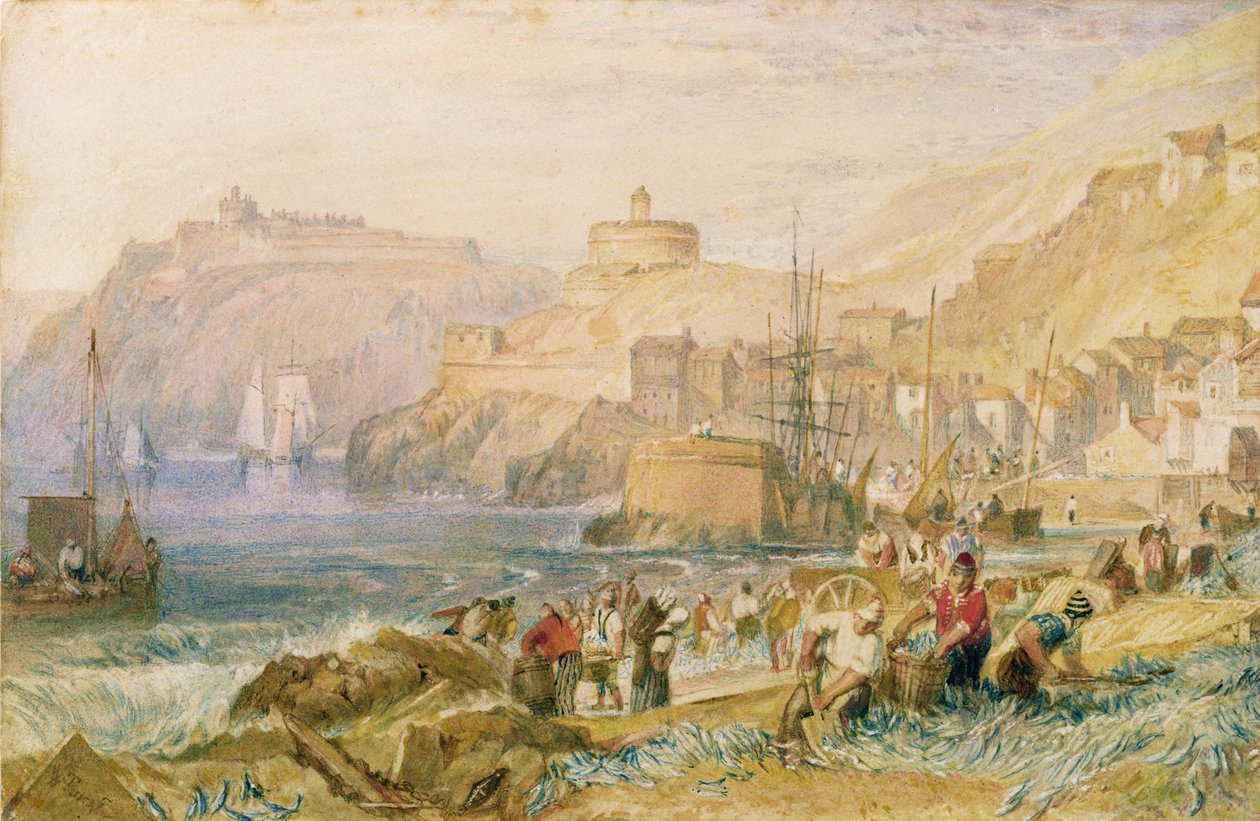 Mawes, Cornwall, 1823 dolayları by Joseph Mallord William Turner