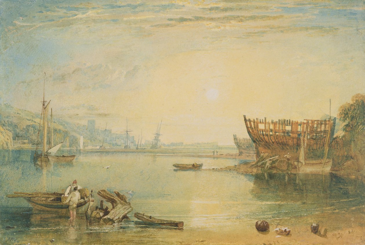 Teignmouth, Devonshire, 1813 dolayları by Joseph Mallord William Turner