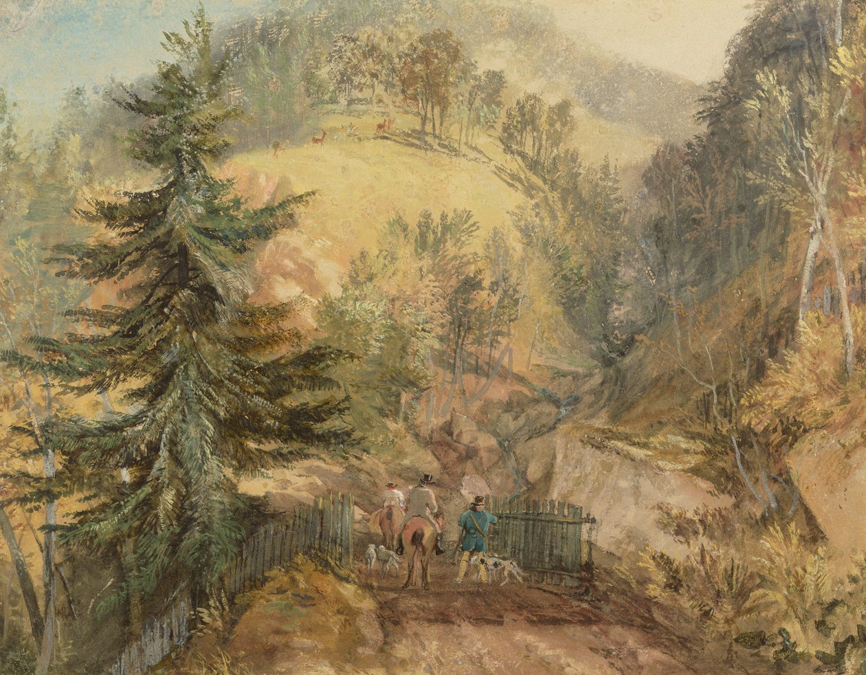 Chevin, Otley, c.1818 by Joseph Mallord William Turner