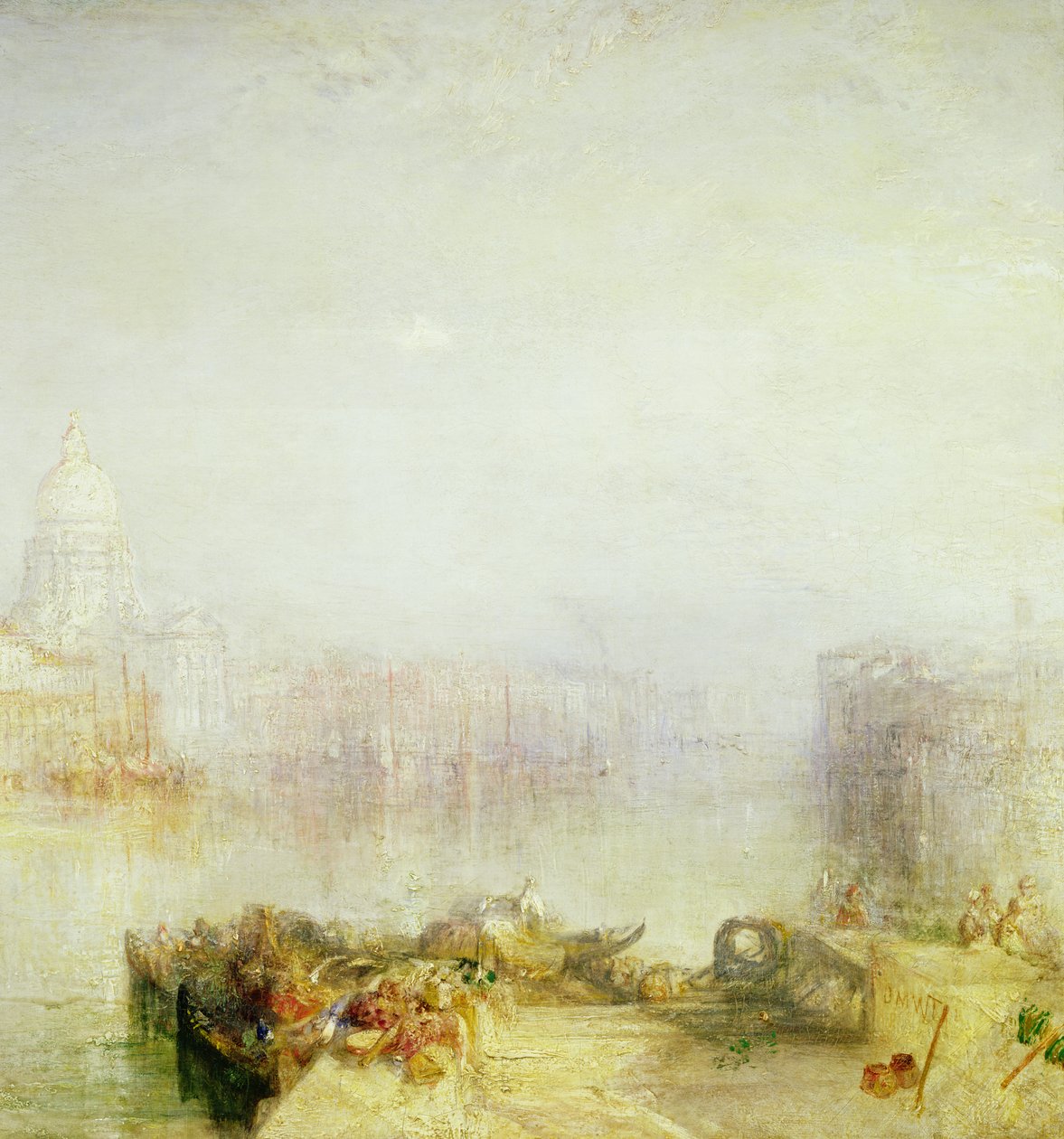 Dogana ve Santa Maria della Salute, Venedik, 1843 (detay) by Joseph Mallord William Turner
