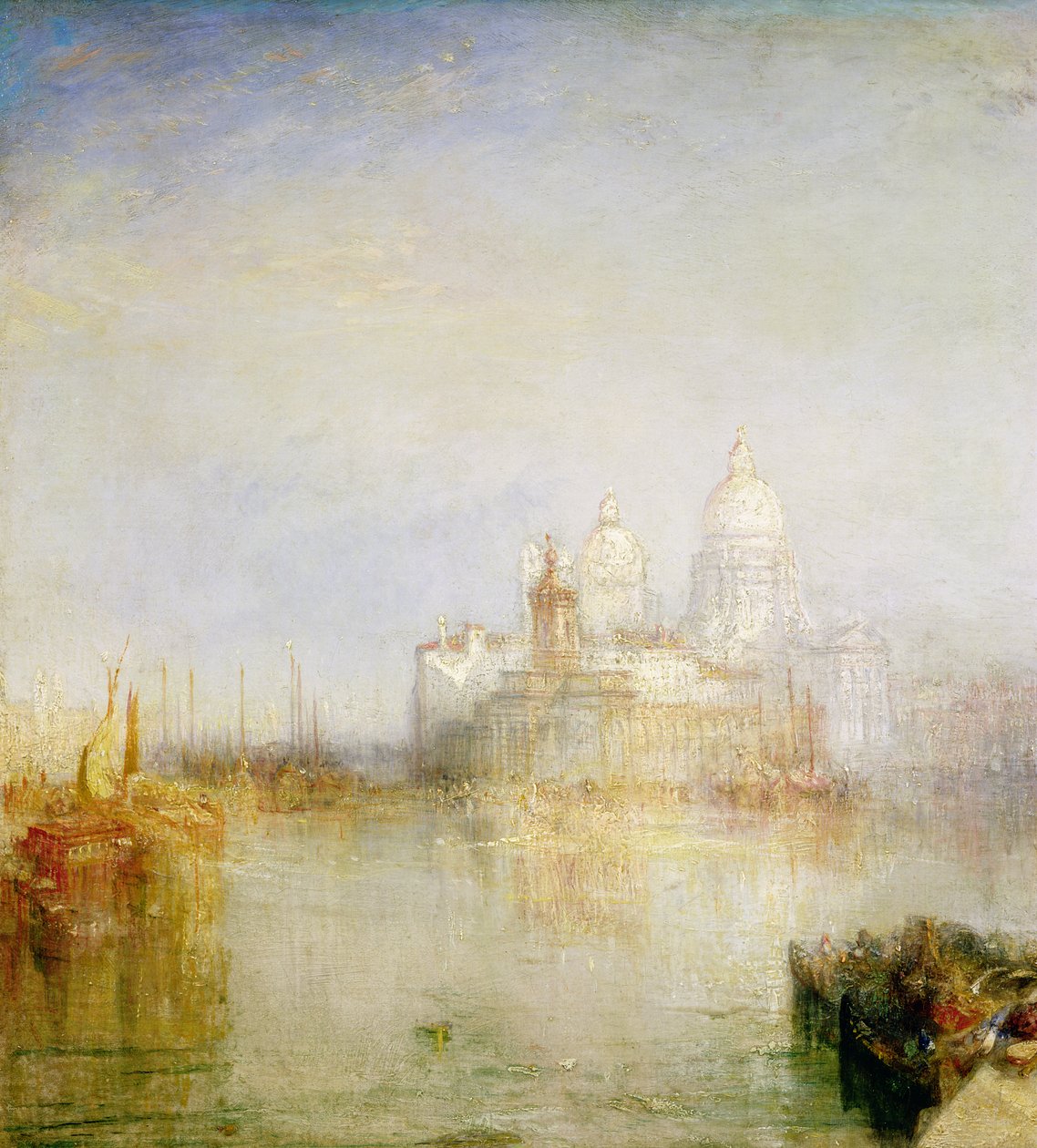 Dogana ve Santa Maria della Salute, Venedik, 1843 (detay) by Joseph Mallord William Turner