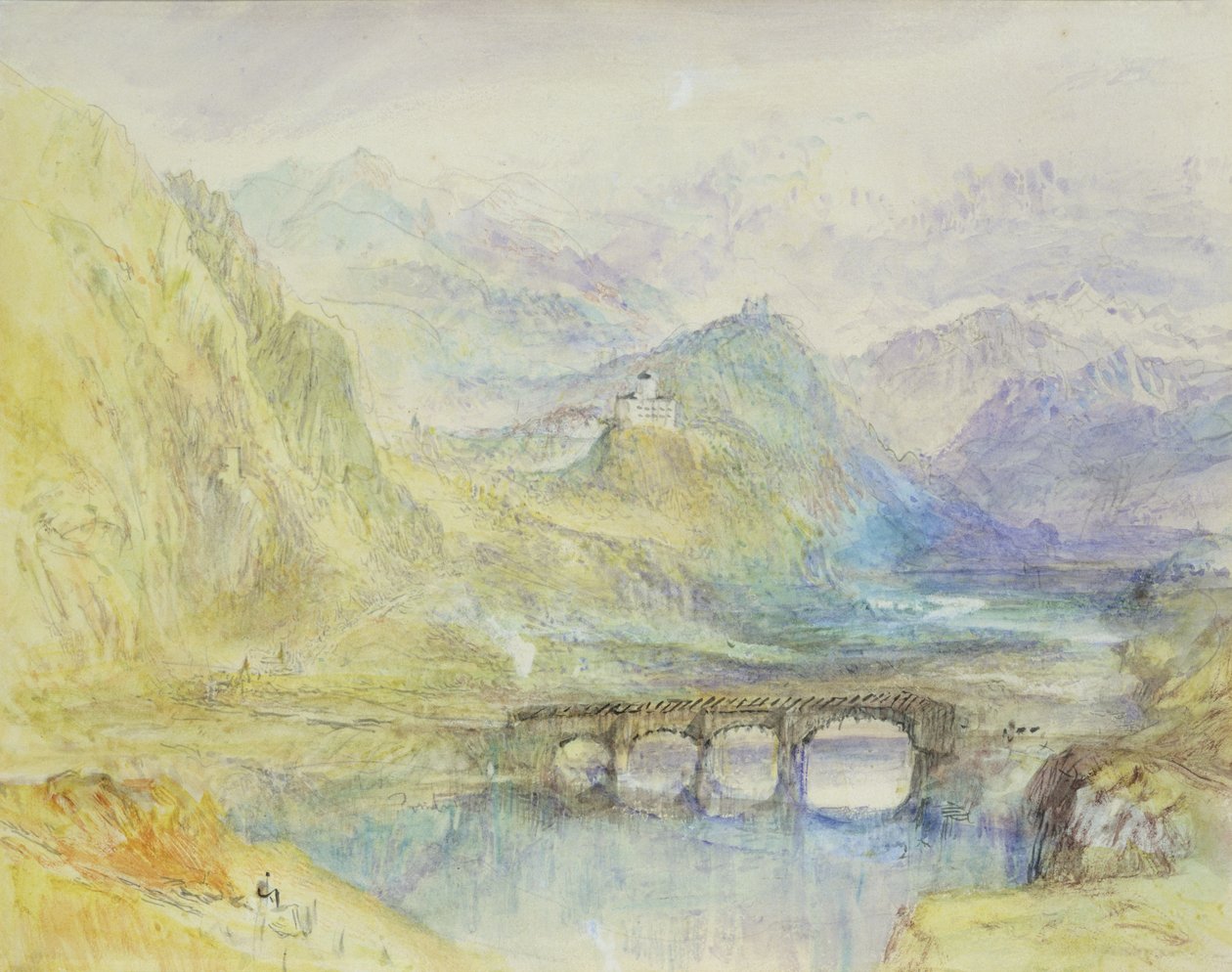 Domleschg Vadisi by Joseph Mallord William Turner