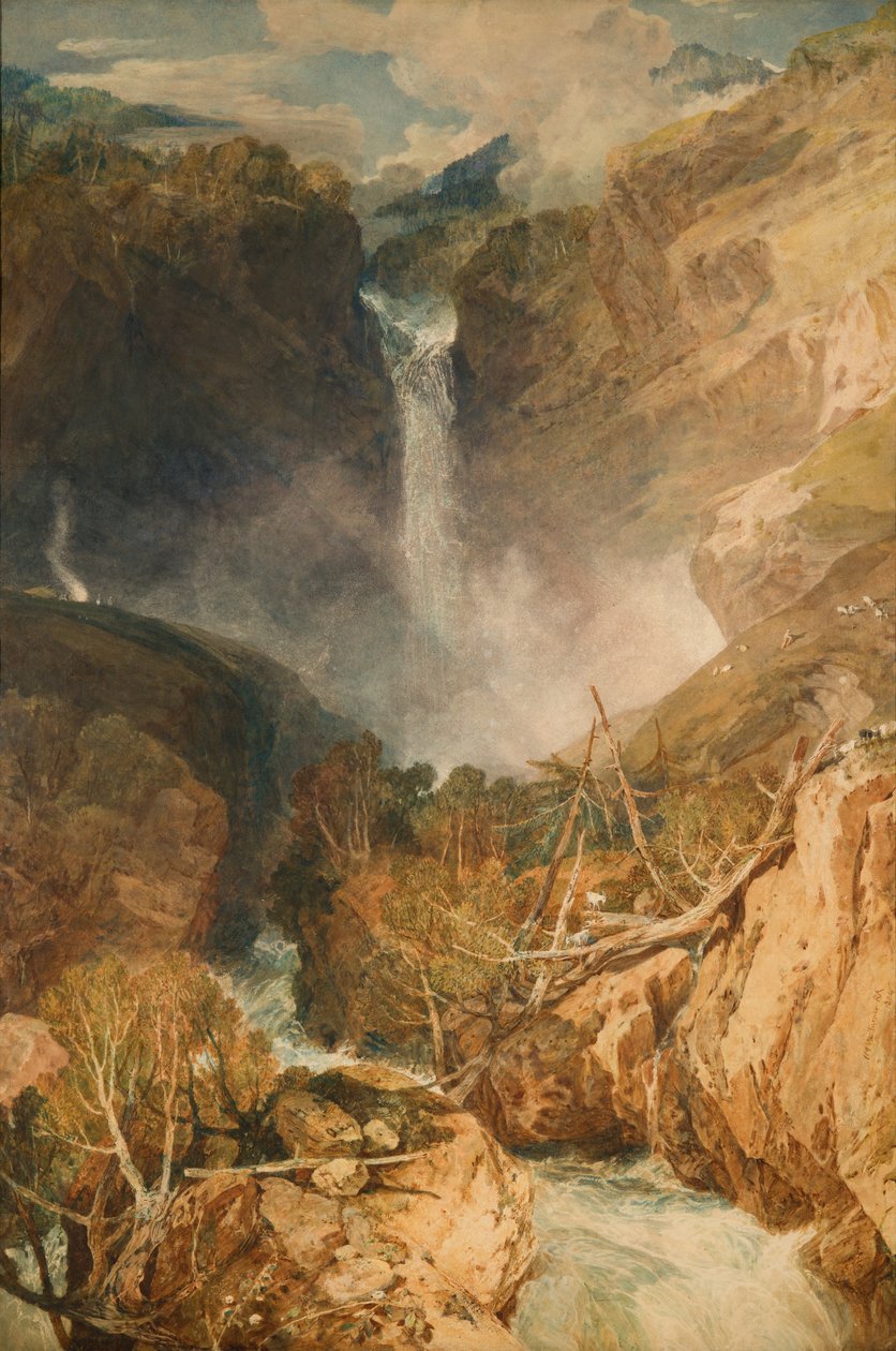 Reichenbach'ın Büyük Şelaleleri, 1804 by Joseph Mallord William Turner