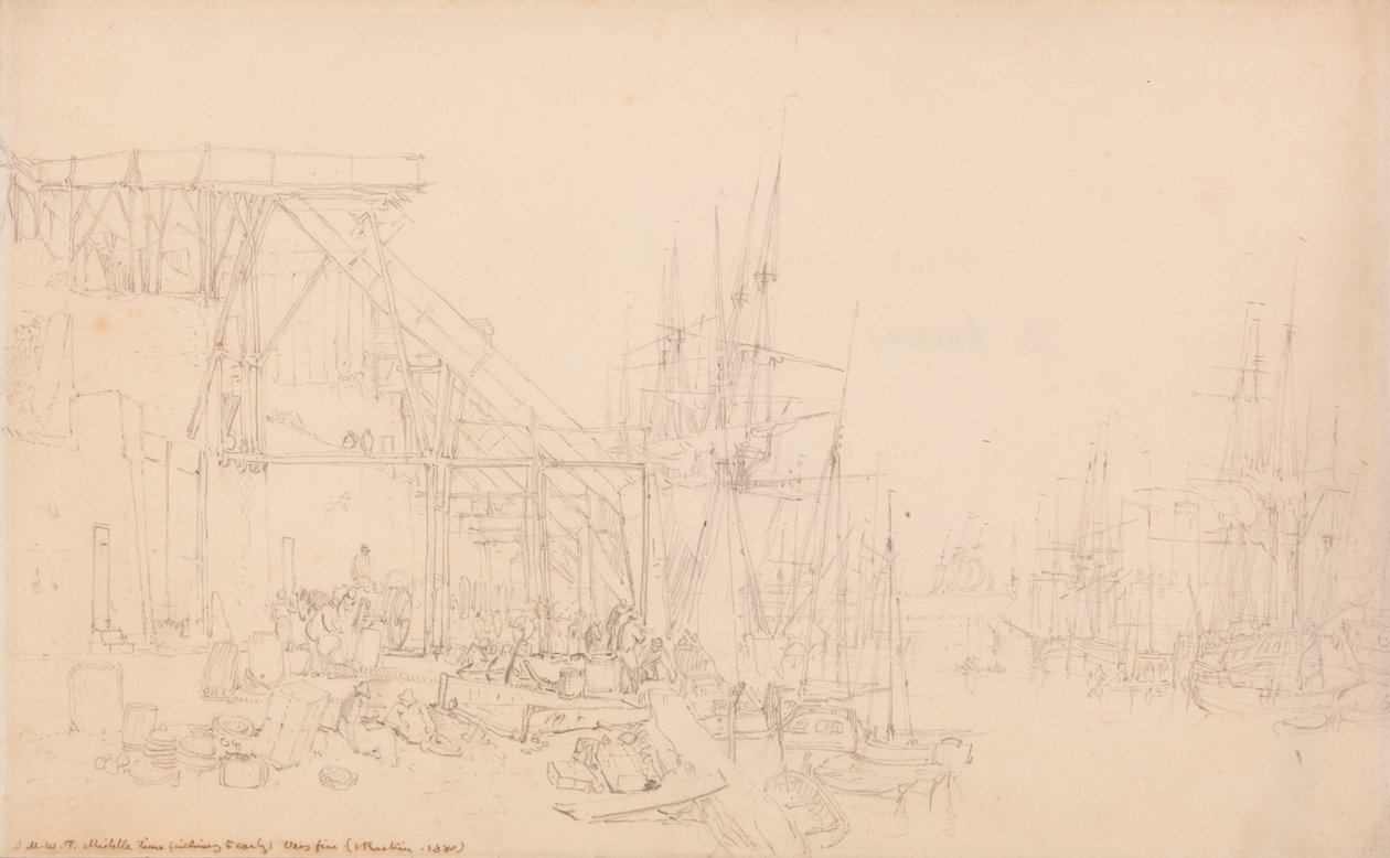 Aceleler, Kömür Tekneleri Yükleniyor, Kuzey Kalkanları by Joseph Mallord William Turner
