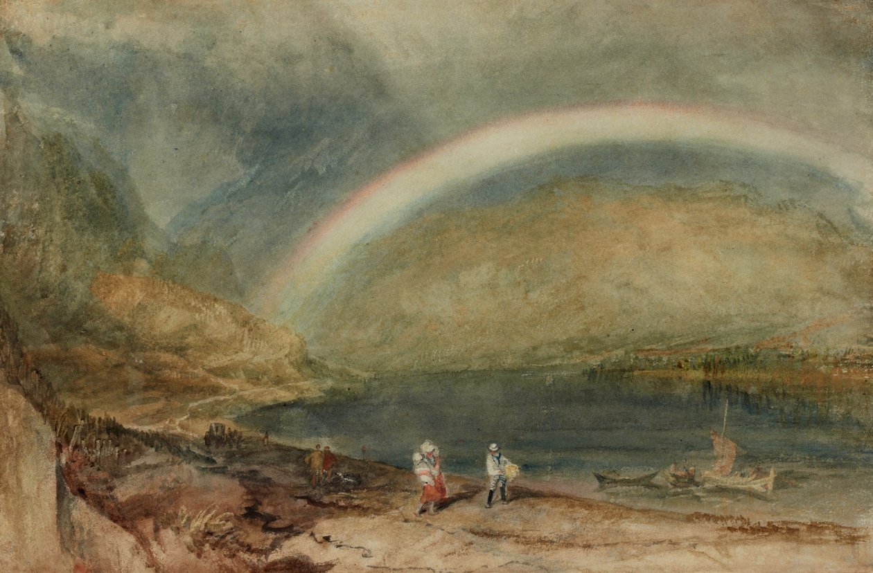 Gökkuşağı - Osterspai ve Filsen by Joseph Mallord William Turner