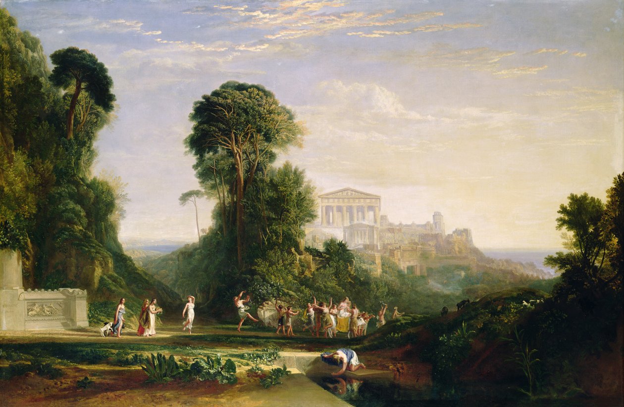Jüpiter Tapınağı - Prometheus Restore Edildi by Joseph Mallord William Turner