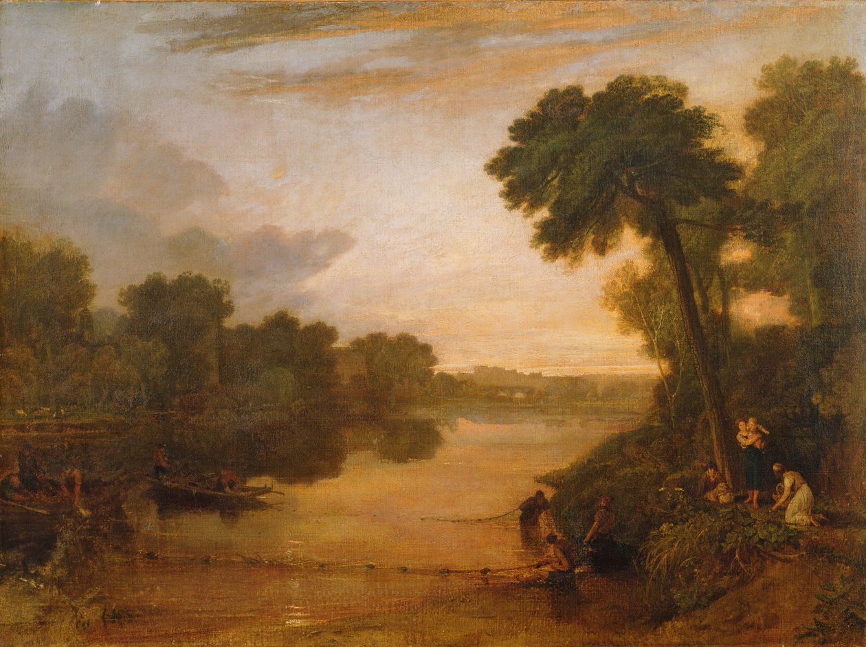 Windsor yakınlarındaki Thames, 1807 dolayları by Joseph Mallord William Turner