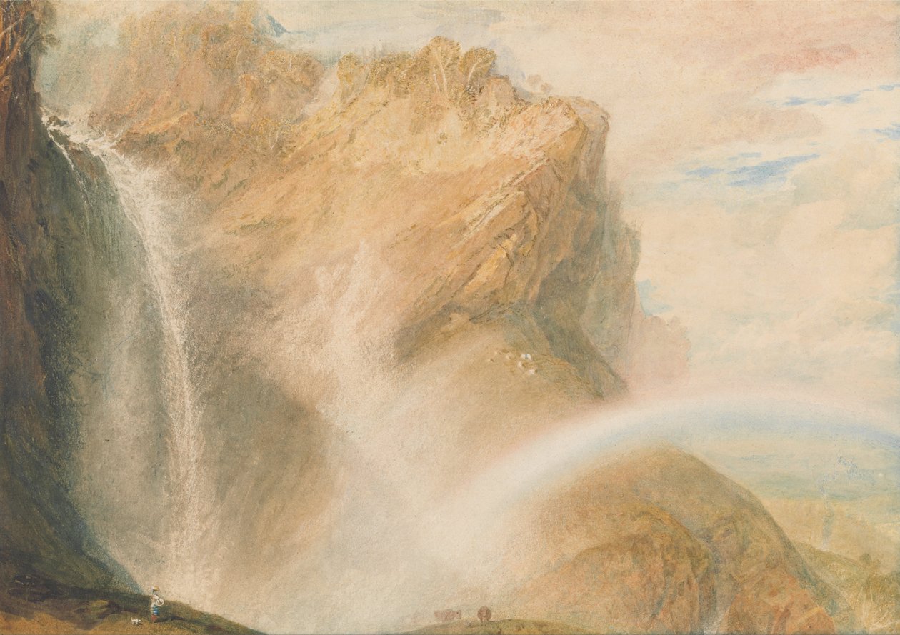 Reichenbach- Gökkuşağının Yukarı Düşüşü by Joseph Mallord William Turner