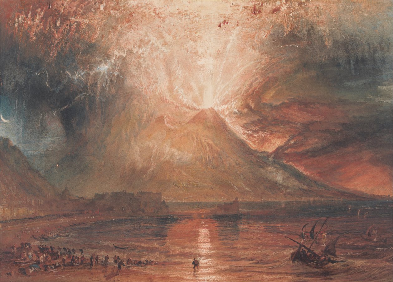 Patlamada Vezüv by Joseph Mallord William Turner
