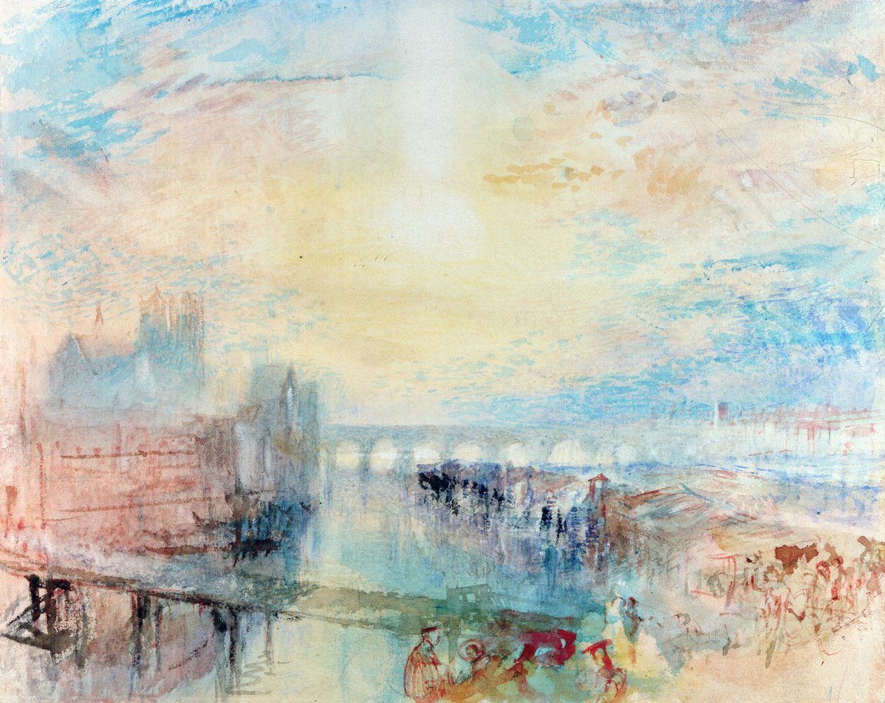 Lyon manzarası by Joseph Mallord William Turner