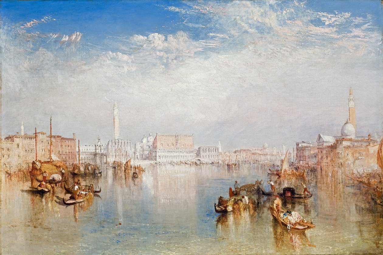 Venedik Görünümü: Ducal Sarayı, Dogana ve San Giorgio
