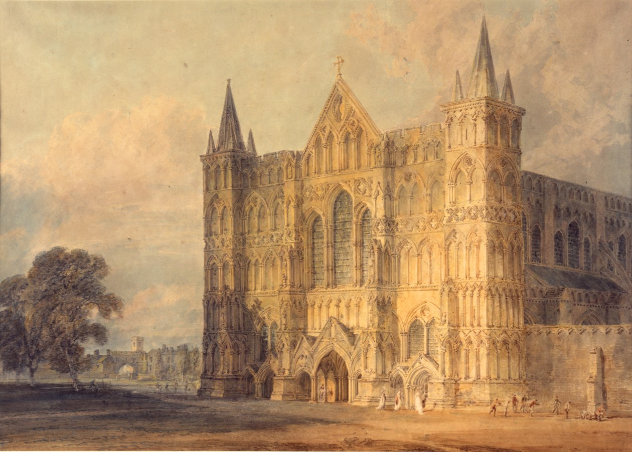 Salisbury Katedrali'nin Batı Cephesi, 1799 by Joseph Mallord William Turner