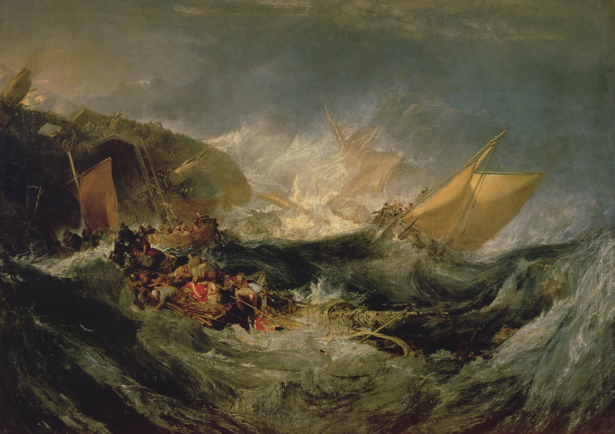 Bir Nakliye Gemisinin Enkazı by Joseph Mallord William Turner