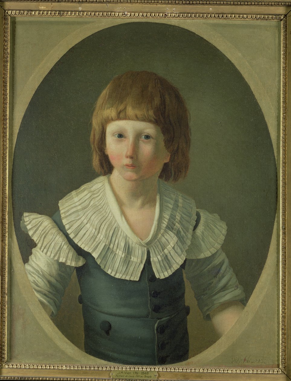 Louis XVII (1785-95) aged 8, at the Temple, 1793  by Joseph Marie the Younger Vien