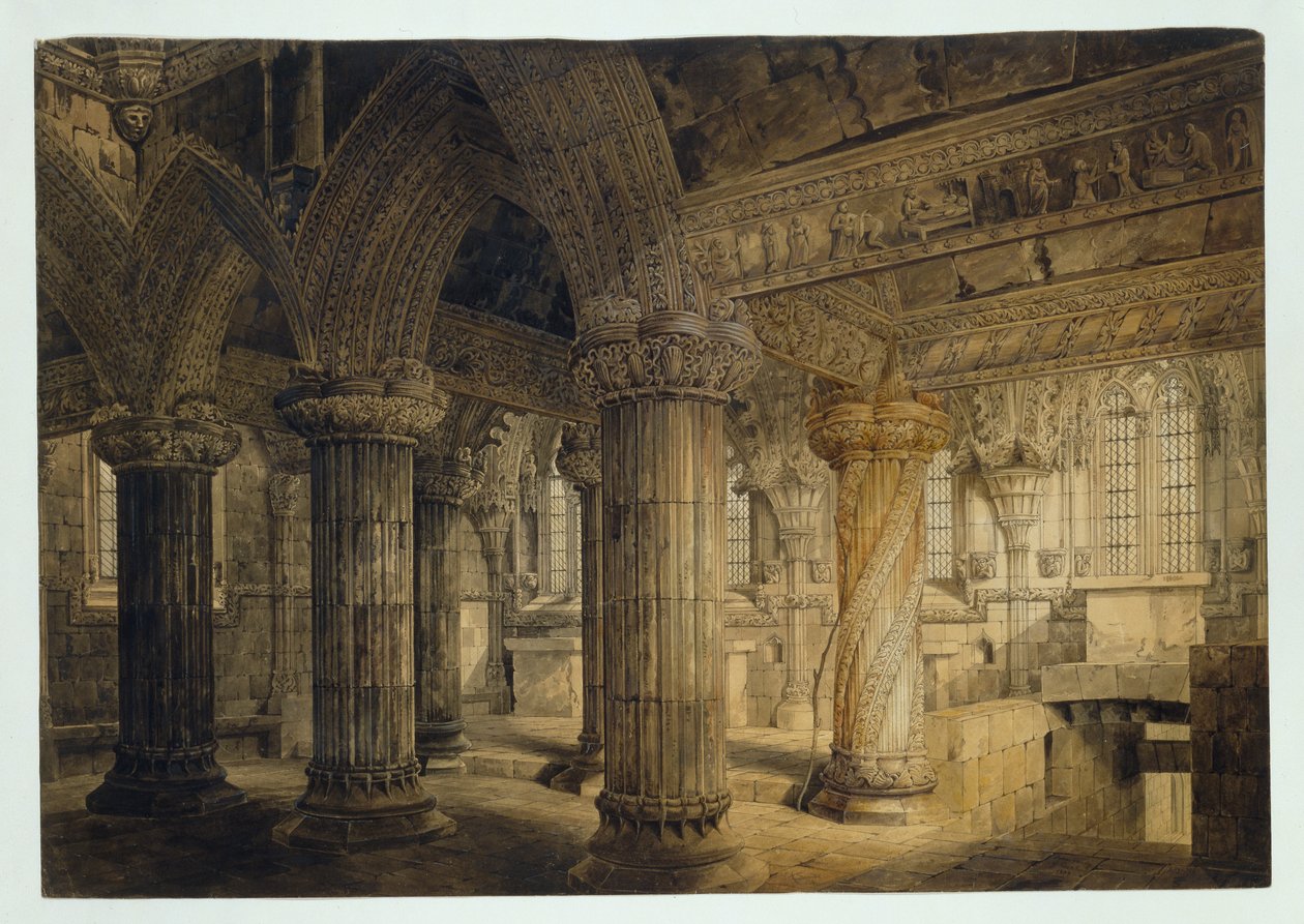 Rosslyn Şapeli, 1810 by Joseph Michael Gandy