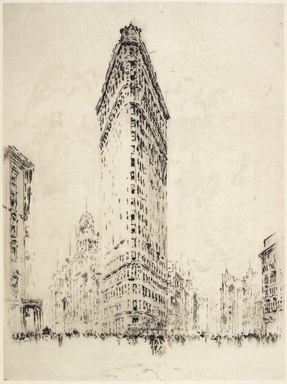 Flatiron Binası, 1904 by Joseph Pennell