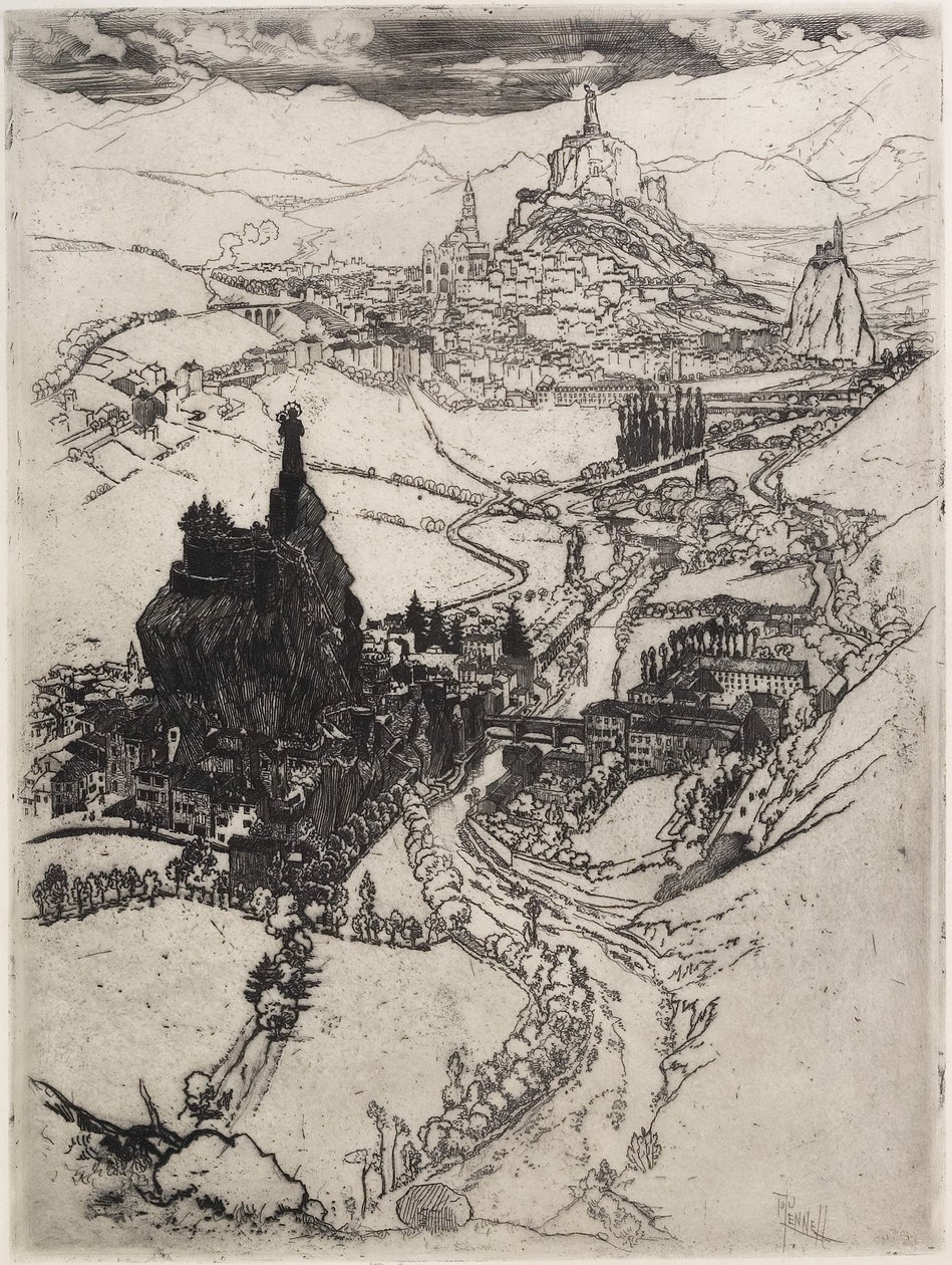 Le Puy, Üçüncü Plaka, 1894 by Joseph Pennell