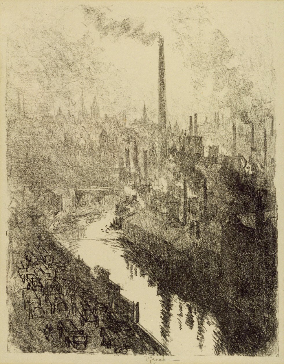 Büyük Baca, Sheffield, 1910 by Joseph Pennell