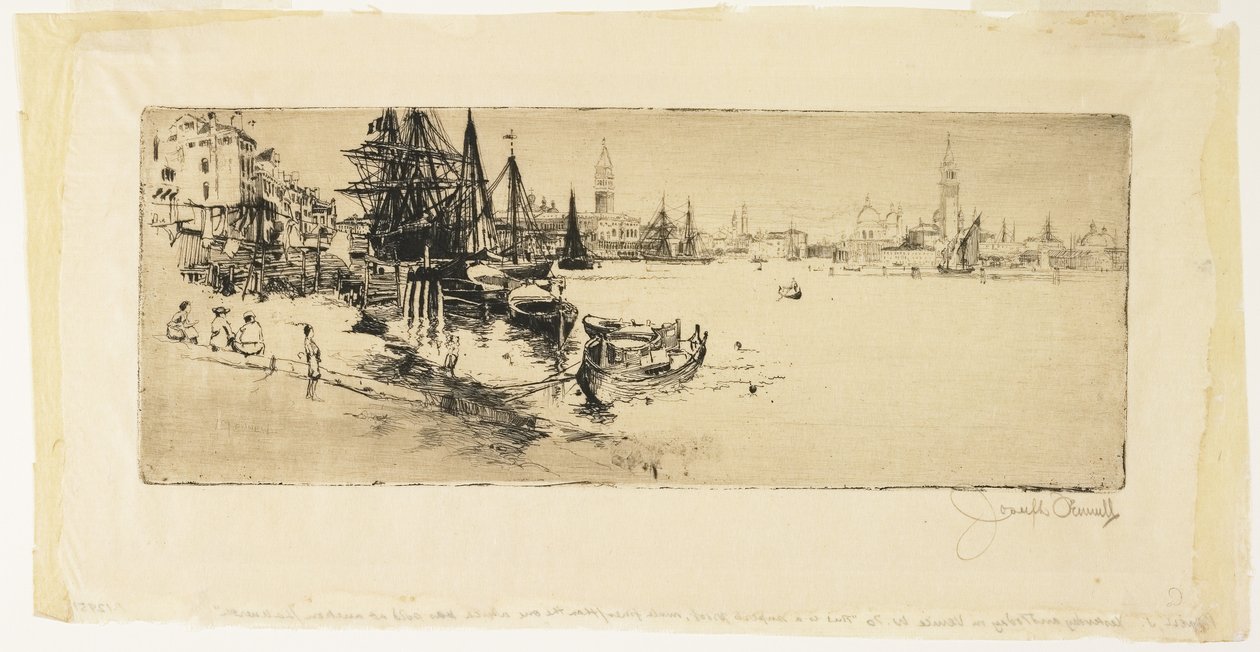 Venedik'te Dün ve Bugün, 1883 by Joseph Pennell