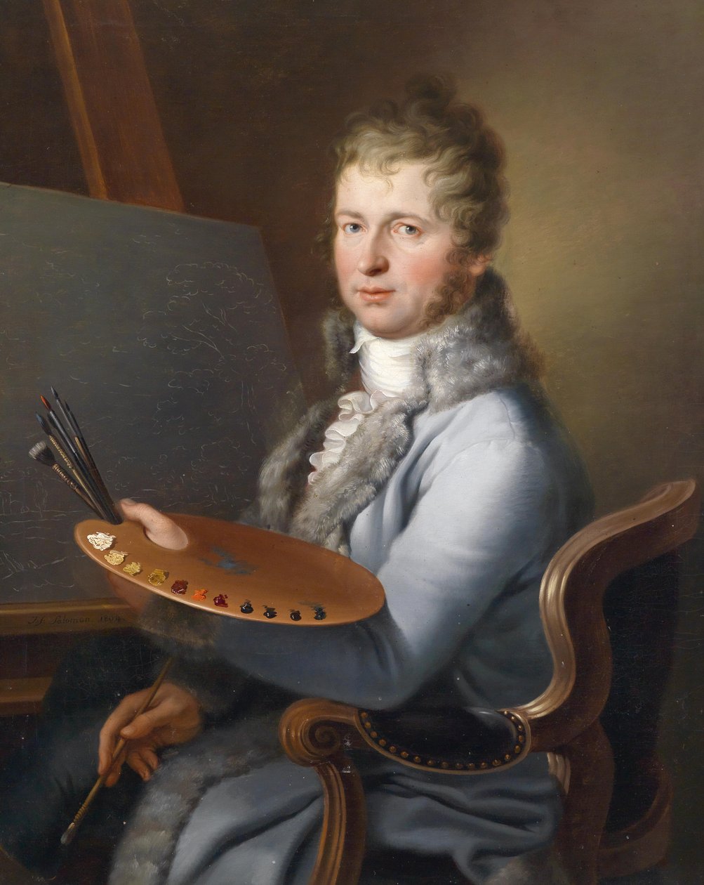 Bildnis des Franz Stöber (1760-1834) laut Familientradition by Joseph Salomon