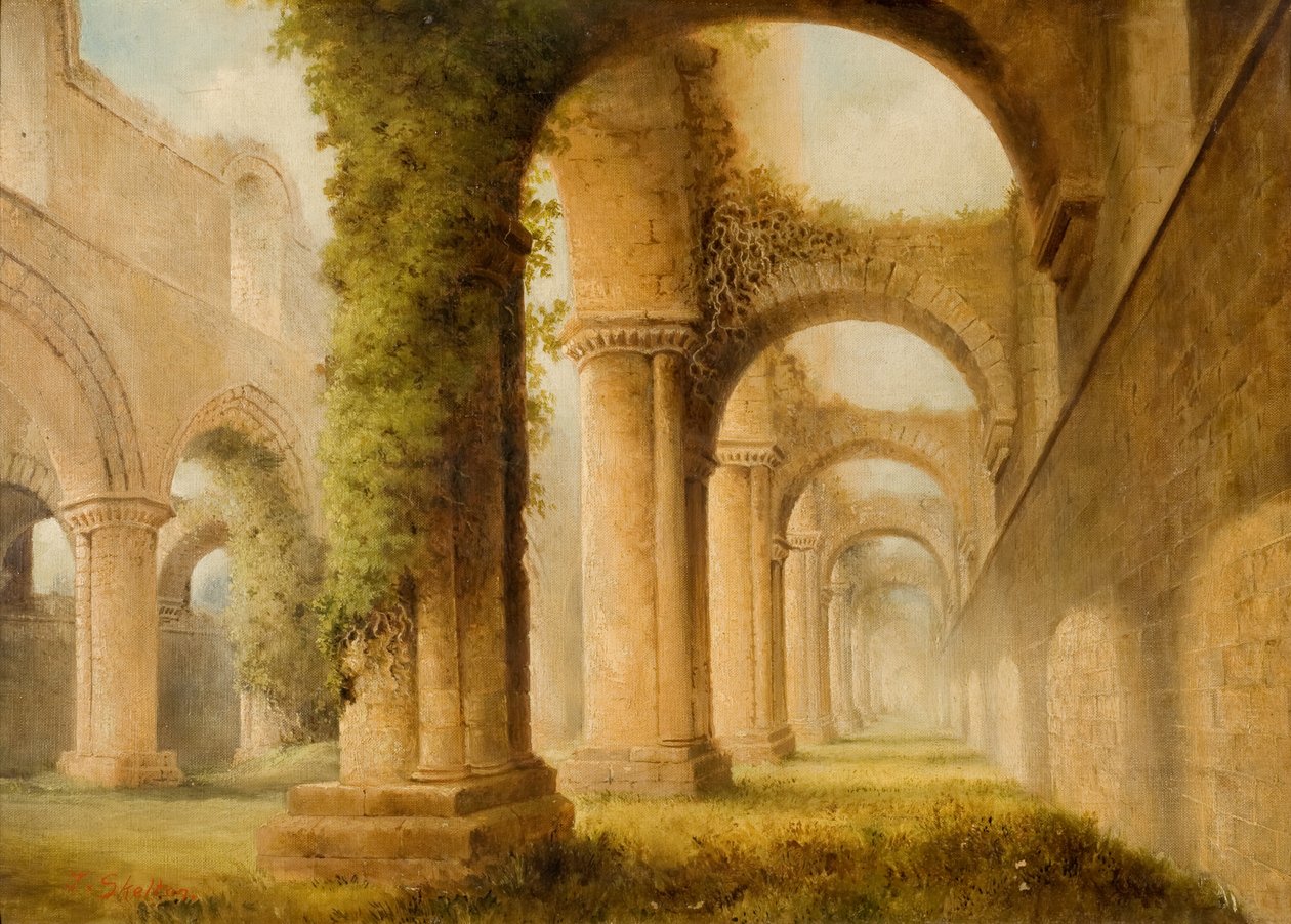 Kirkstall Manastırı by Joseph Ratcliffe Skelton