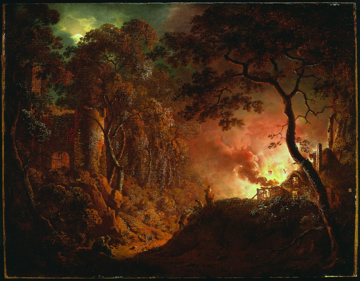 Yanan Kulübe, c.1786-87 by Joseph Wright of Derby