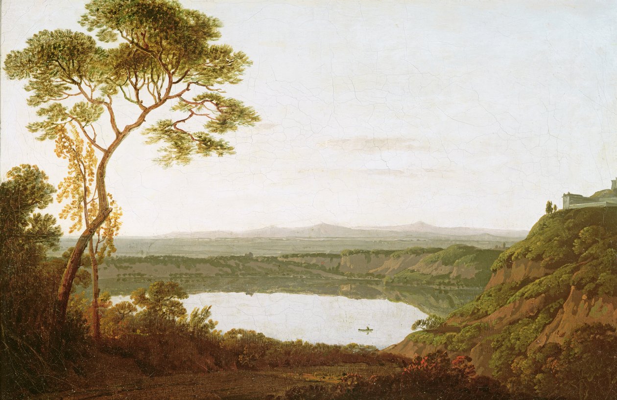 Albano Gölü, c.1790-92 by Joseph Wright of Derby