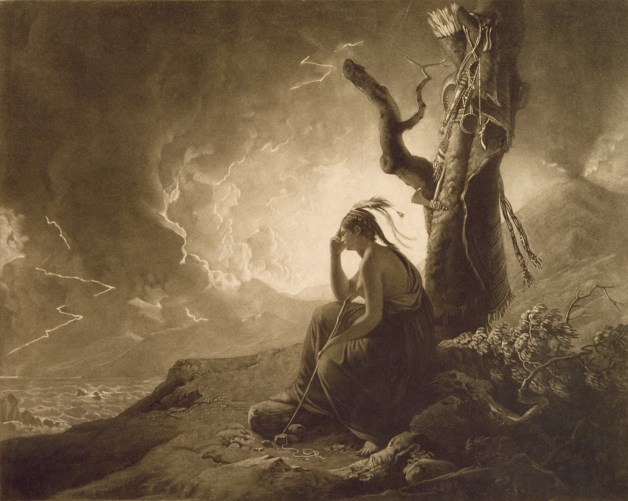 Hint Dul, 1789 (mezzotint) by Joseph Wright of Derby