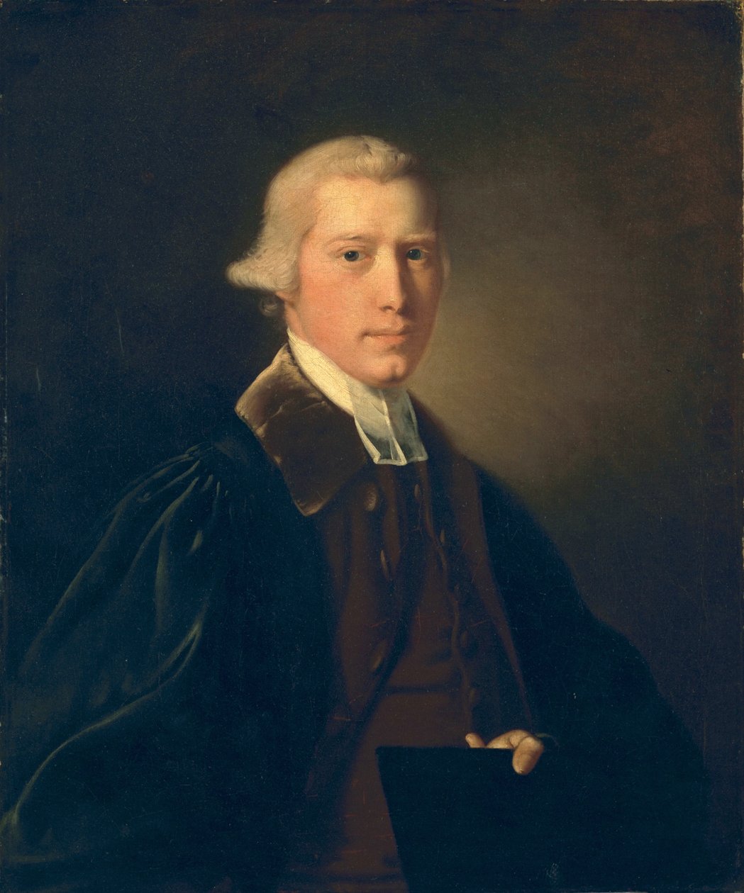 Şapkalı ve cüppeli genç adam, c.1760 by Joseph Wright of Derby