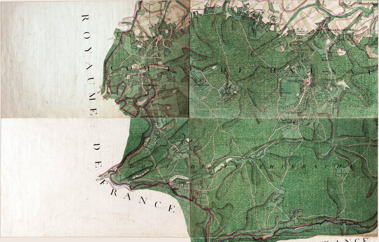 Seloigne Haritası - Seloignes, Belçika by Joseph de Ferraris