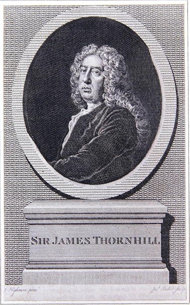 Sir James Thornhill (gravür) by Joseph (after) Highmore