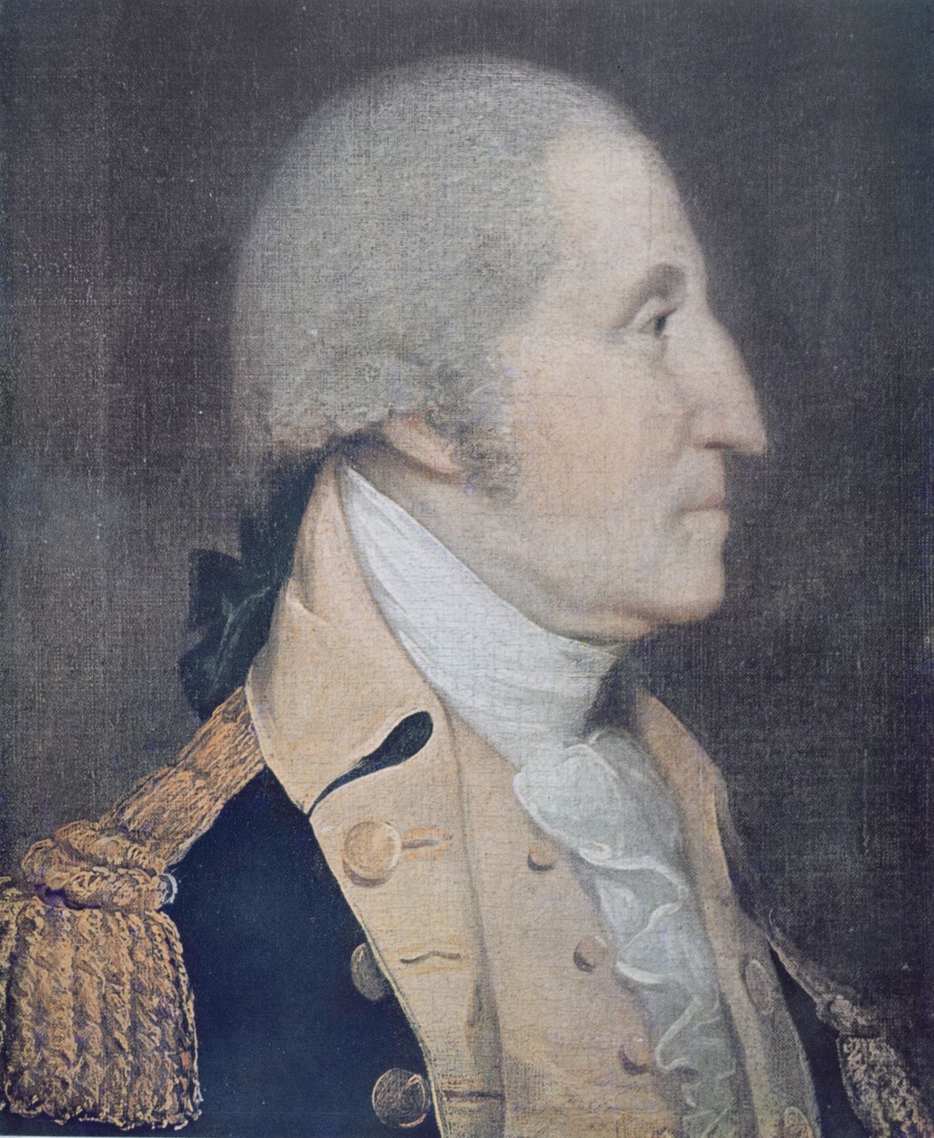 George Washington (1732-99) (renkli taş) by Joseph (after) Wright