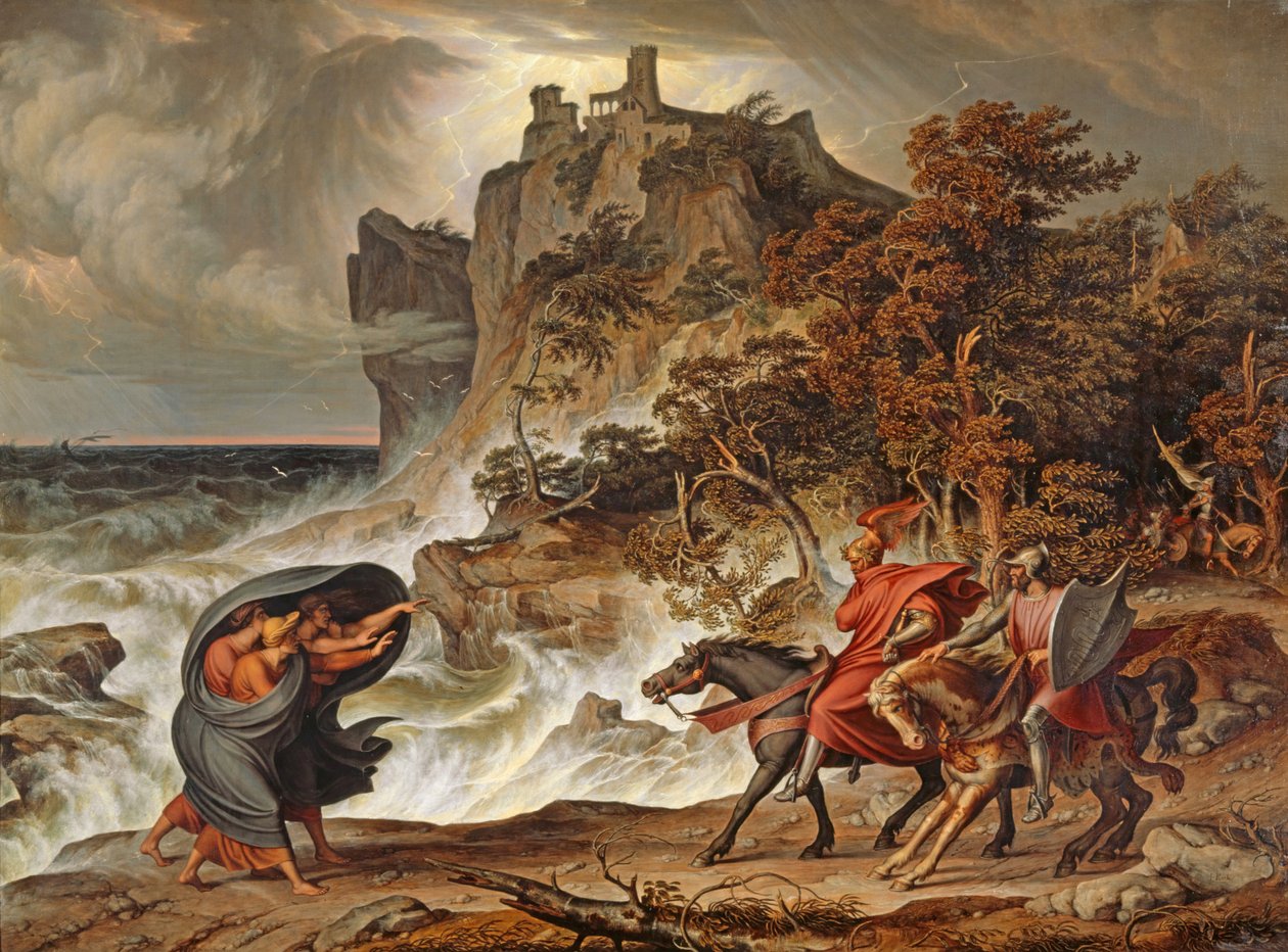 Macbeth ve Cadılar, 1829-30 by Joseph Anton Koch