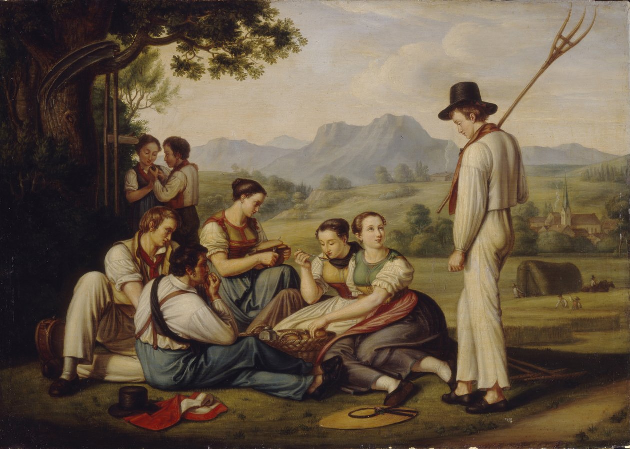 Biçme makineleri dinlenme, 1819 by Joseph Anton Rhomberg