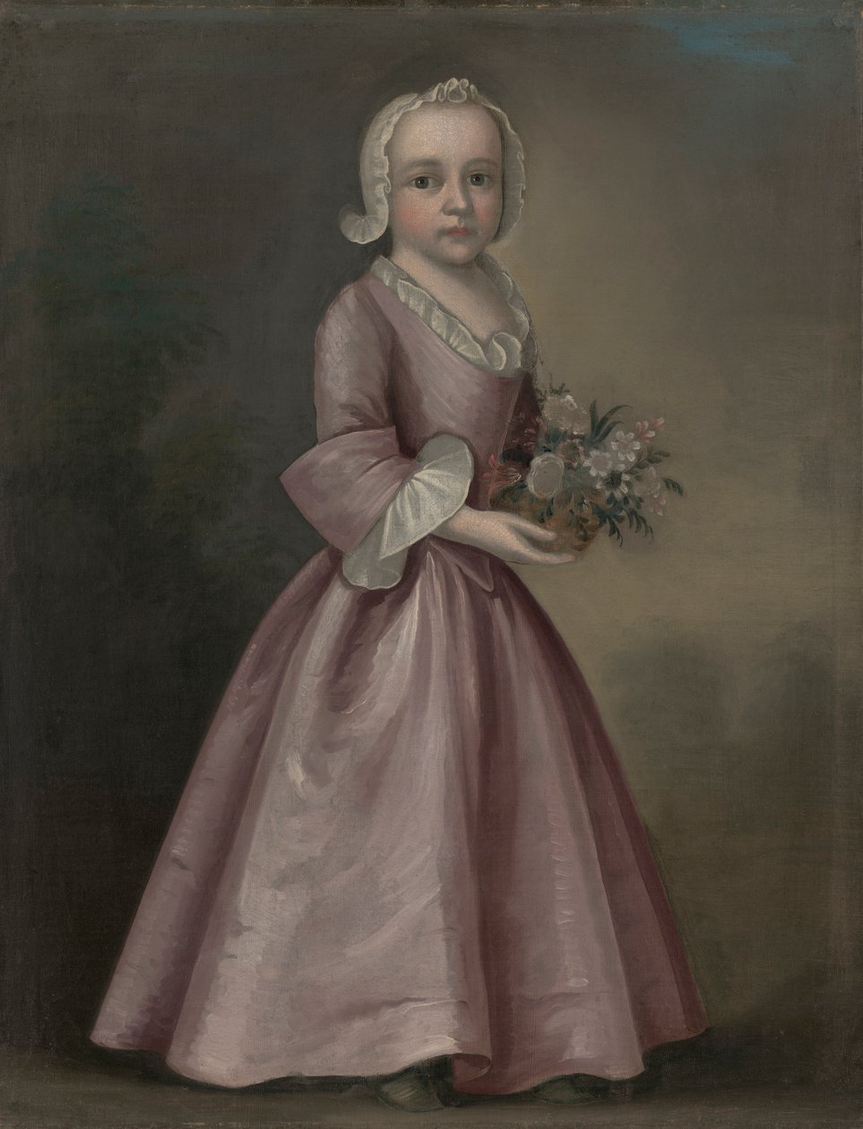 Çiçek Tutan Küçük Kız (Joseph Badger'a atfedilir) by Joseph Badger