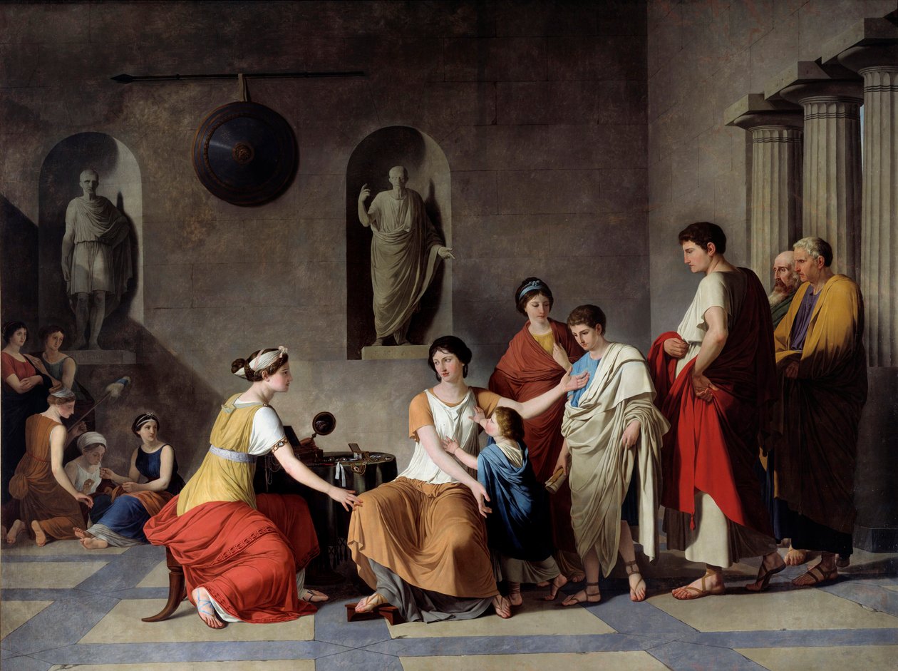 Antik Roma: “” Cornelie by Joseph Benoît Suvée