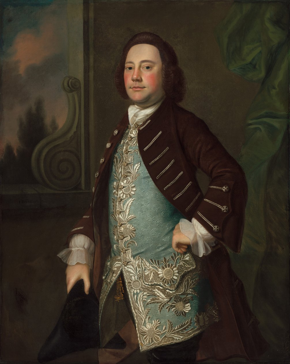 Bir Beyefendinin Portresi, c. 1760. by Joseph Blackburn